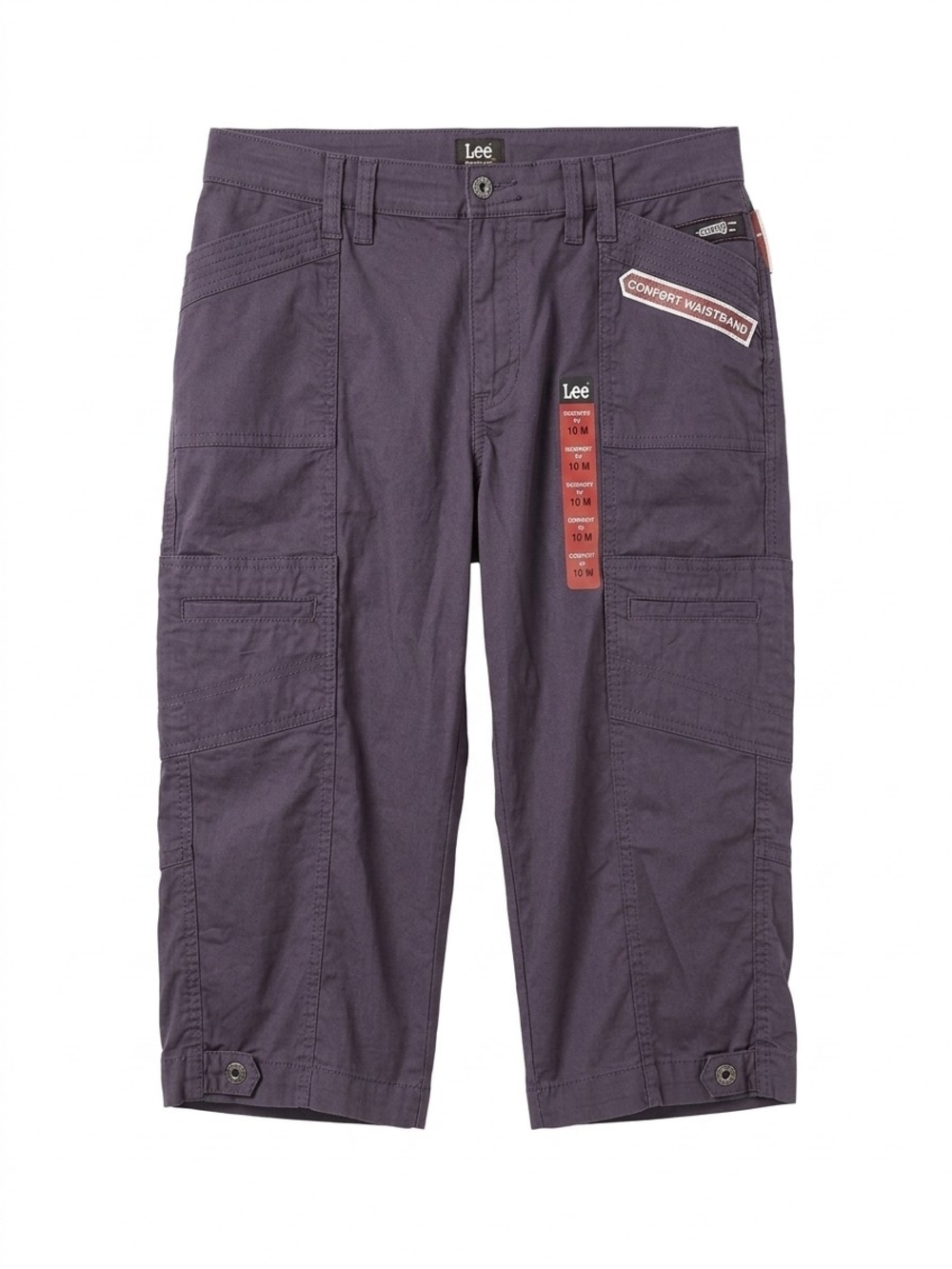 Lee Womens blue Cargo Capris - Comfortable Waistband